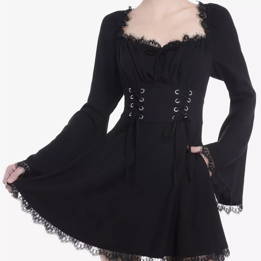 Hot topic cosmic aura nwt 3x plus witchy goth dress